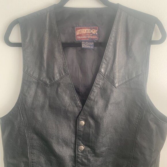 Authentic GFC Jeans Wear Vest Black Size L - Picture 5 of 7